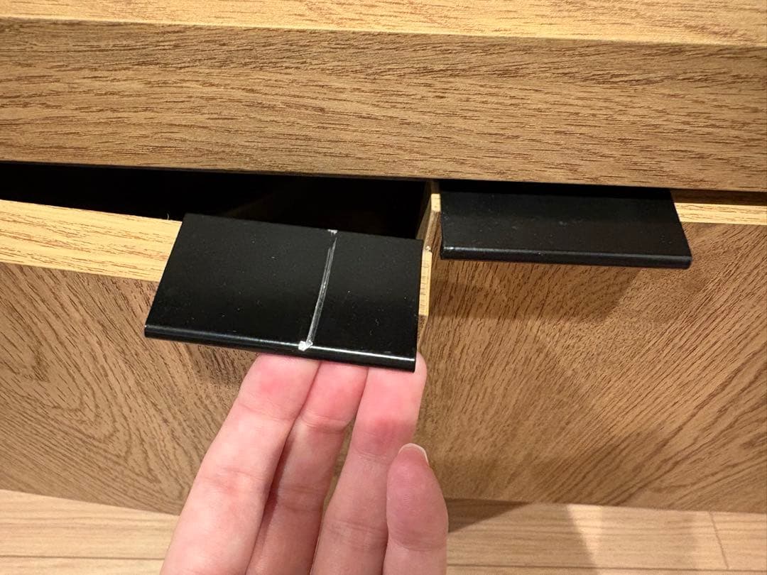 LOWYA 食器棚 キッチンカウンター キッチンキャビネット ラタン調