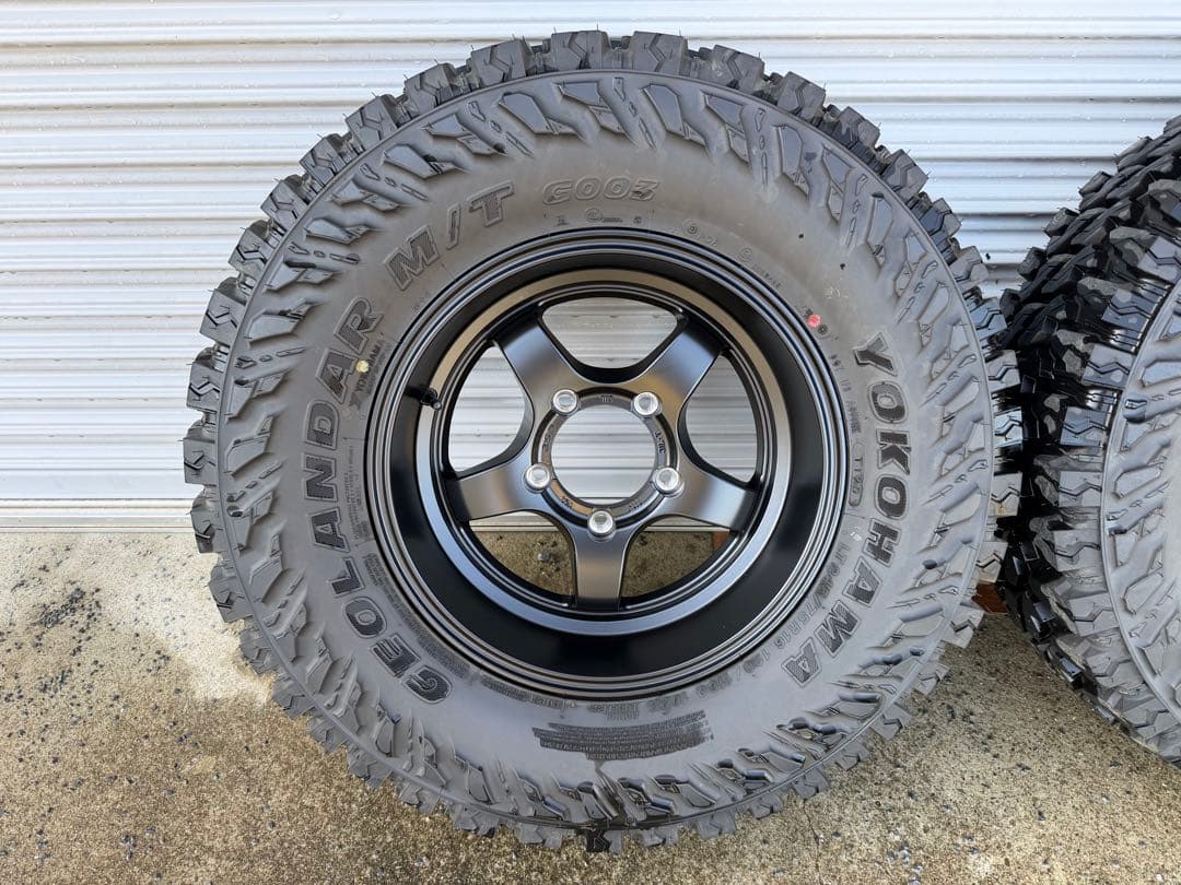 【手渡し限定】ジムニー等タイヤ付きホイール ジオランダー 16インチ 4本セット