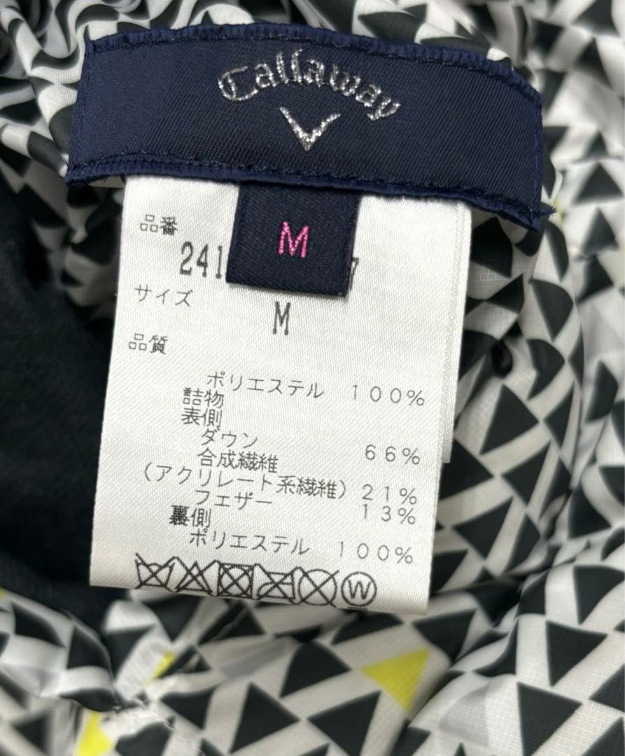 【Callaway】リバーシブル ダウンジャケット 4way 袖取外し可（M）