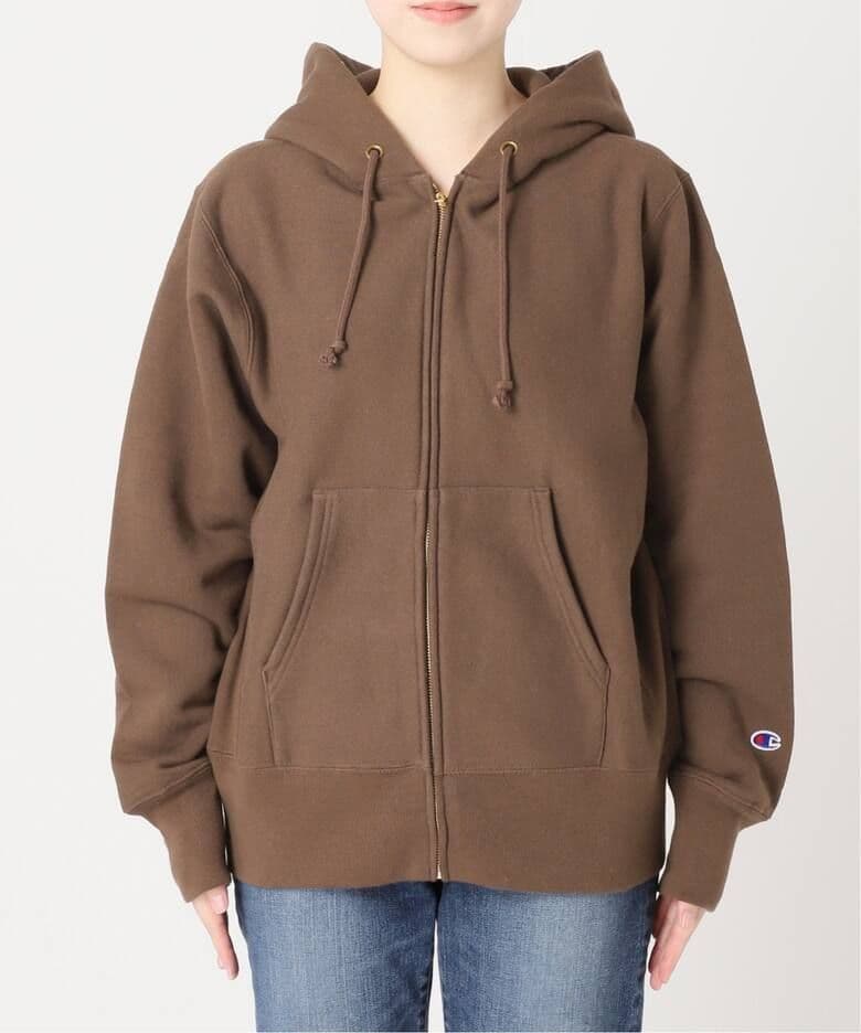 スピックアンドスパン　チャンピオン　パーカー　新品未使用品　ダークブラウン　L