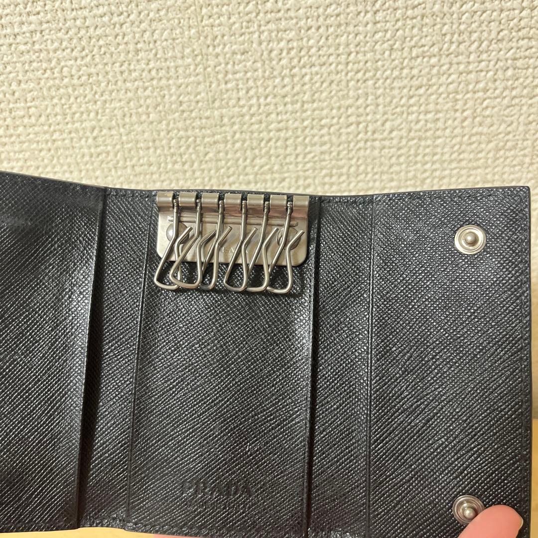 PRADA プラダ　サフィアーノトライアングルキーケース　キーケース