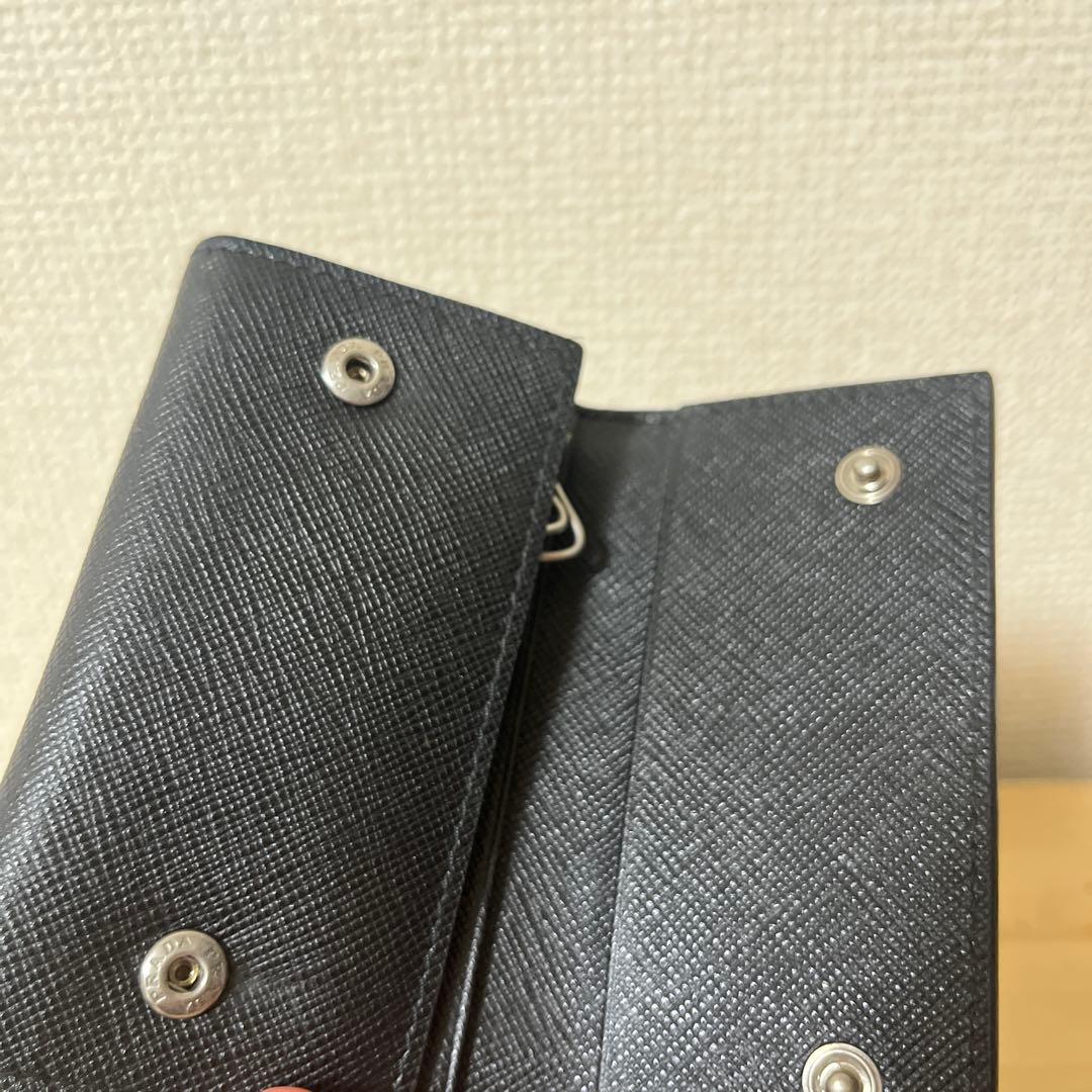 PRADA プラダ　サフィアーノトライアングルキーケース　キーケース