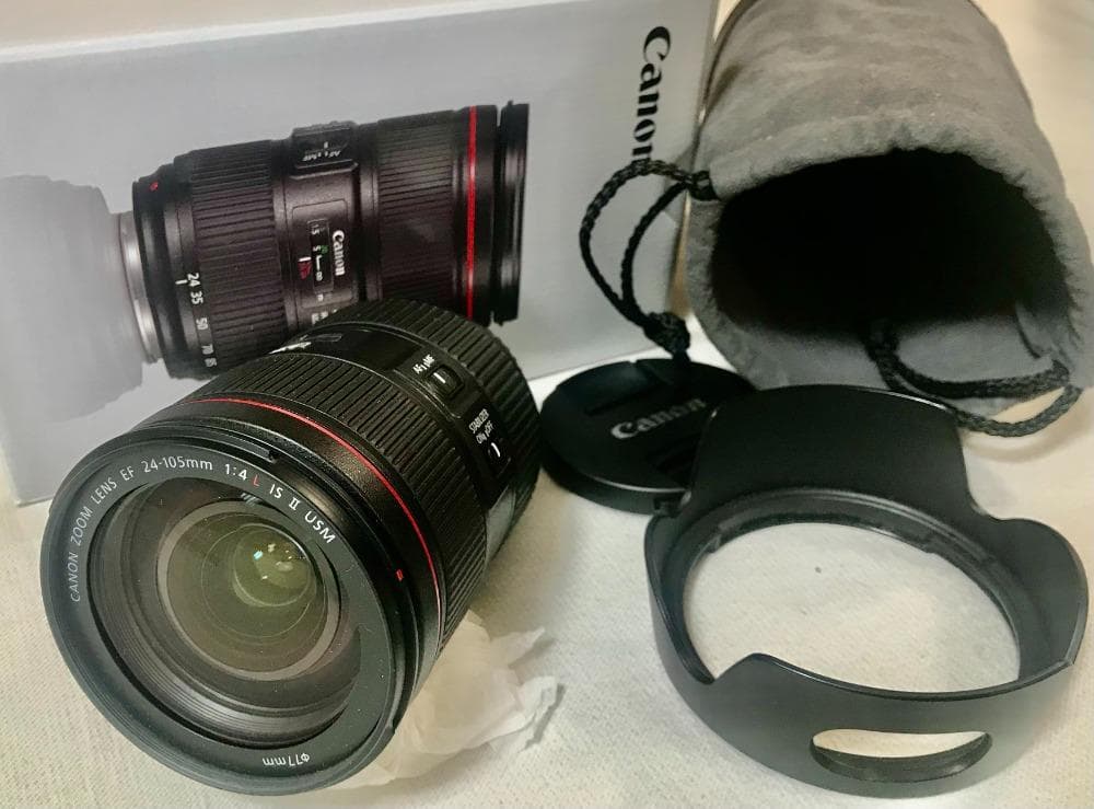 CANON EF24－105F4L Ⅱ（26.11.4までのメ―カ－保証付き）