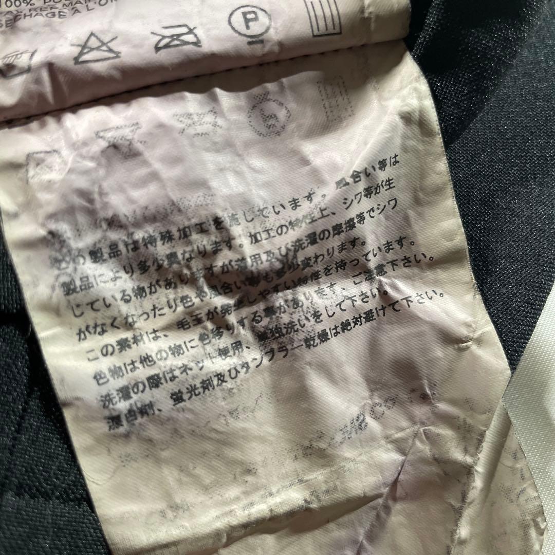 げ*ー様 ブラックコムデギャルソン　ポリ縮絨　製品染め ギャザー　パーカー　ブラ