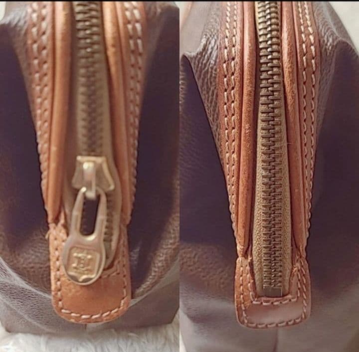 美品✨️CELINEヴィンテージ マカダム柄ポーチPVCレザー セカンドバッグ