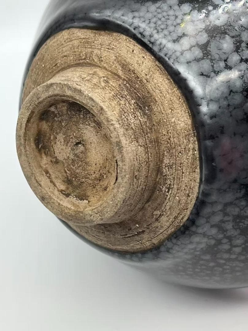 宋時代　油滴天目茶碗 建窯茶盞 唐物 古賞物茶道具　茶杯 盃 煎茶碗(A-89)