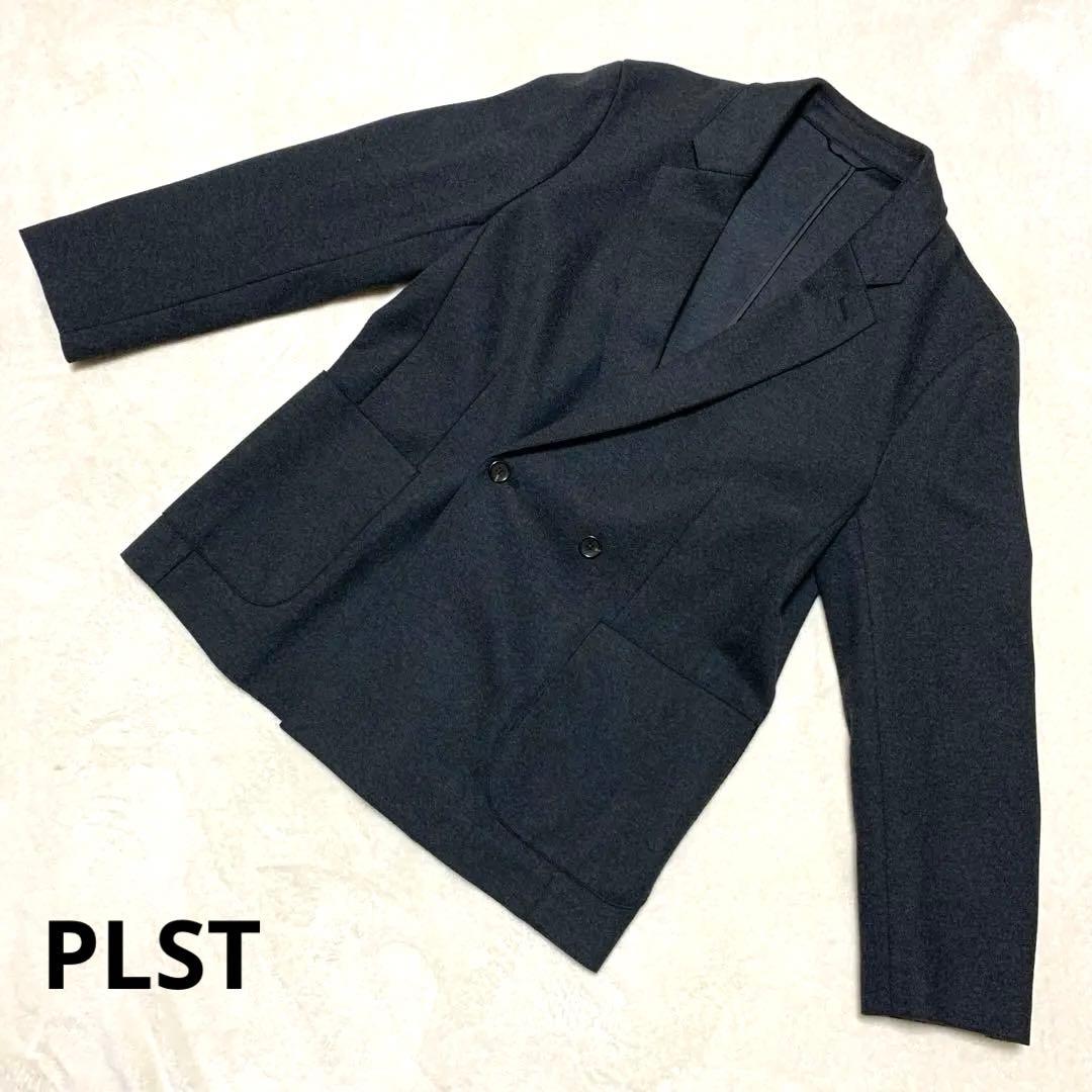 【PLST】プラステ　プレシャスニット　メルトンダブルブレストジャケット　S