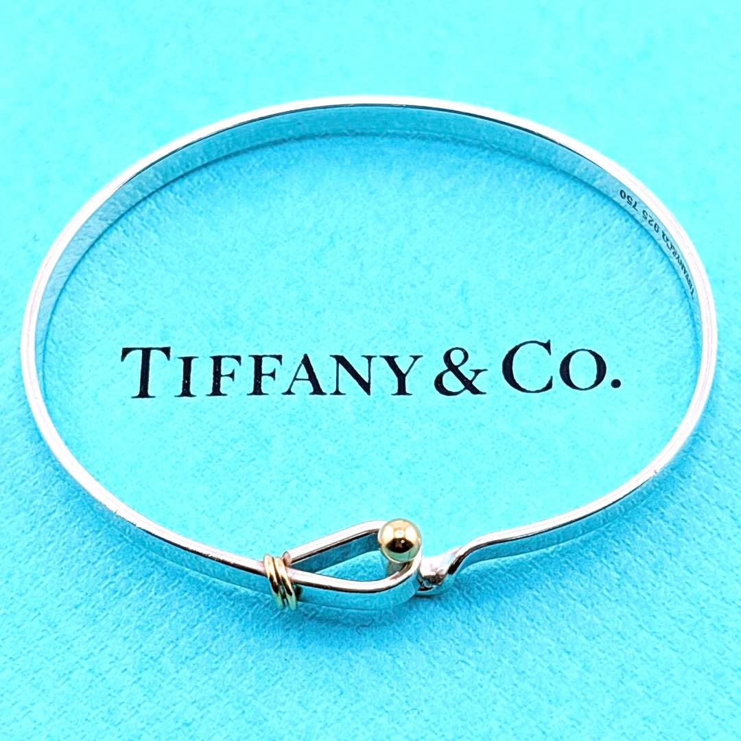 【美品】ティファニー フックアンドアイ バングル ブレスレット SV925