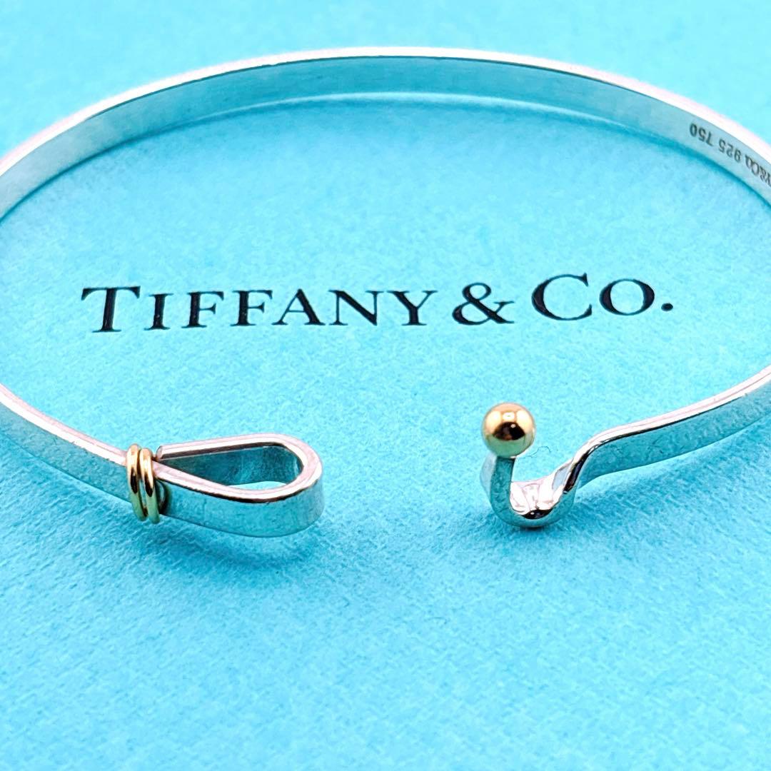 【美品】ティファニー フックアンドアイ バングル ブレスレット SV925