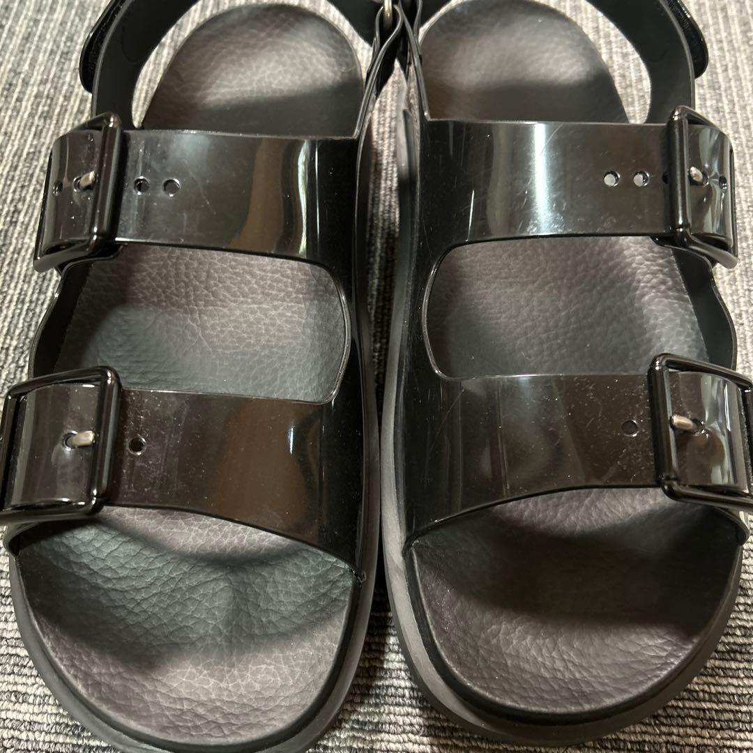 GUCCI ミニダブルＧ　ベルクロラ バーサンダルサイズ39 ブラック