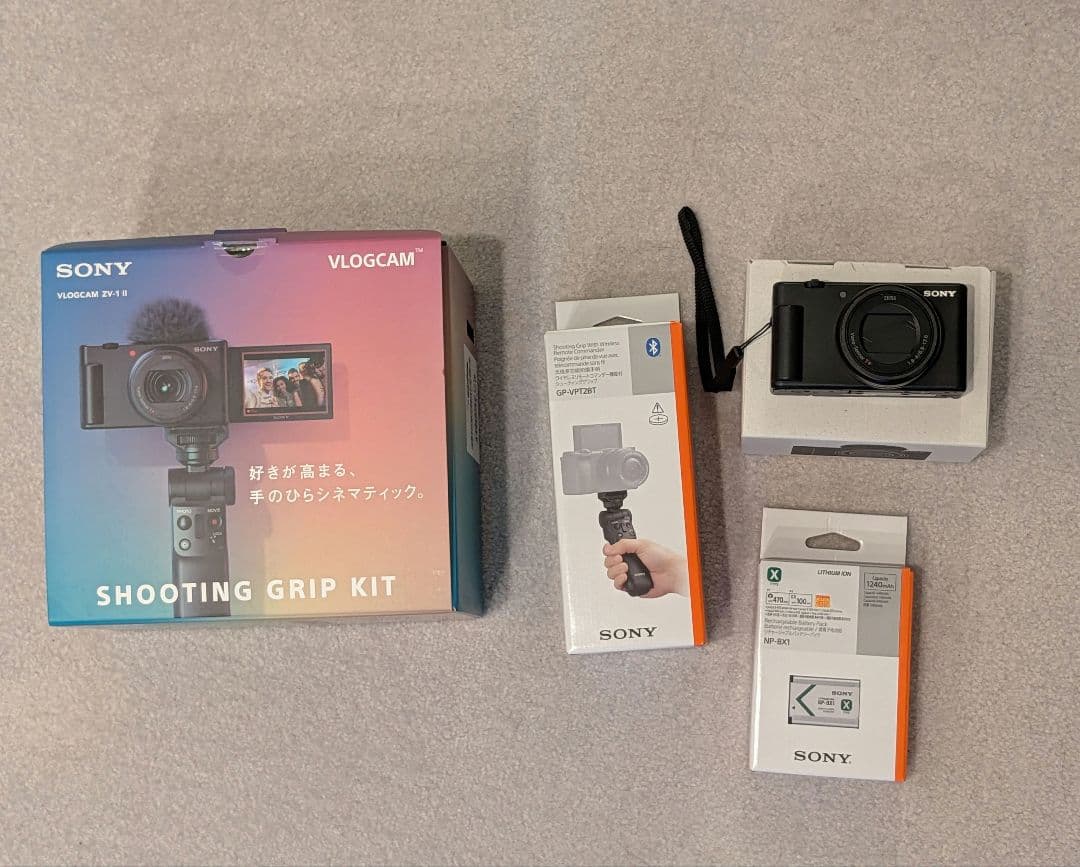 SONY VLOGCAM ZV-1 シューティンググリップキット付き