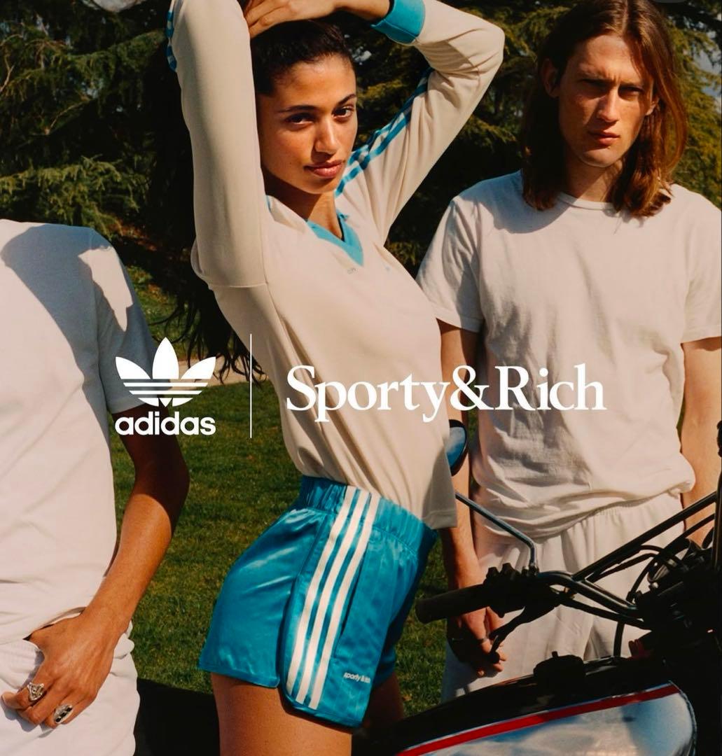 Sporty & Rich adidas ショートパンツ 青