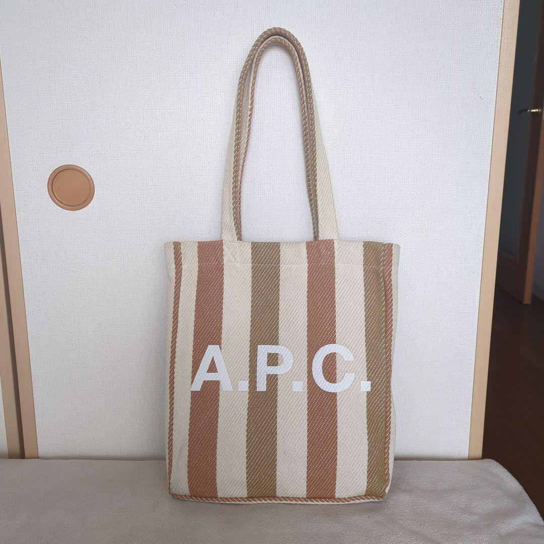 A.P.C. ストライプ トートバッグ