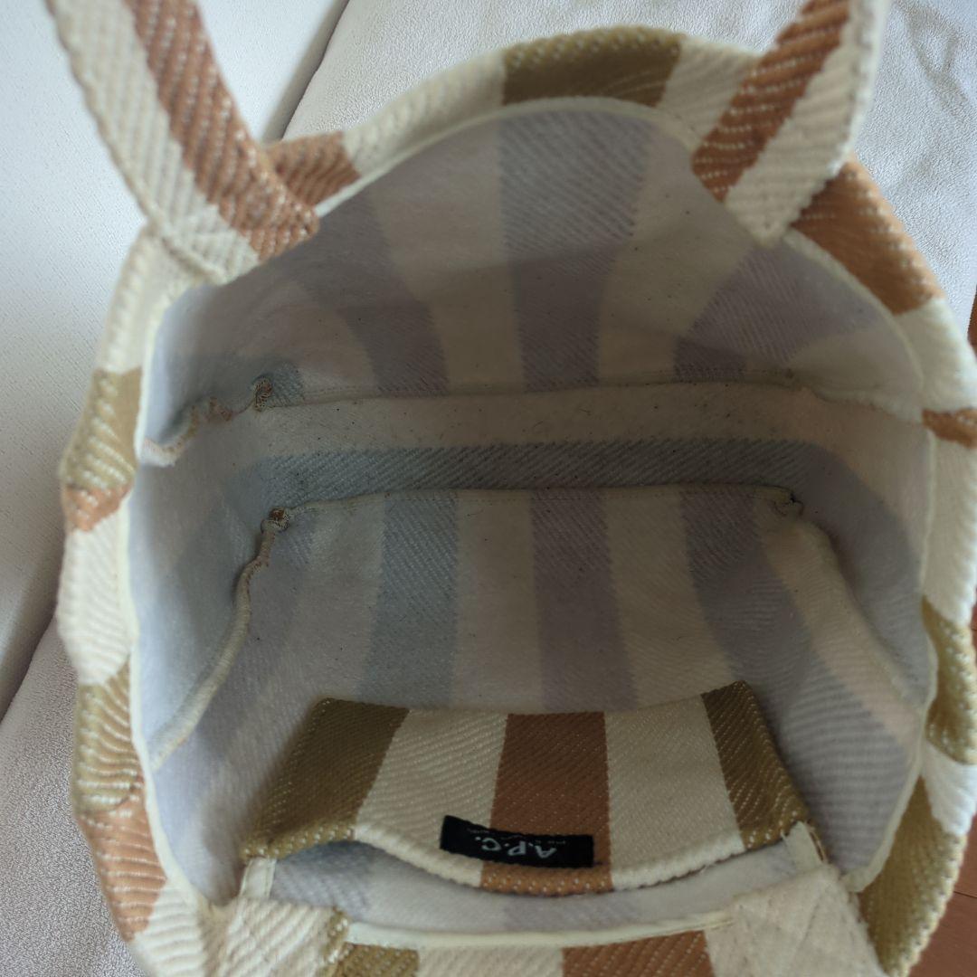 A.P.C. ストライプ トートバッグ