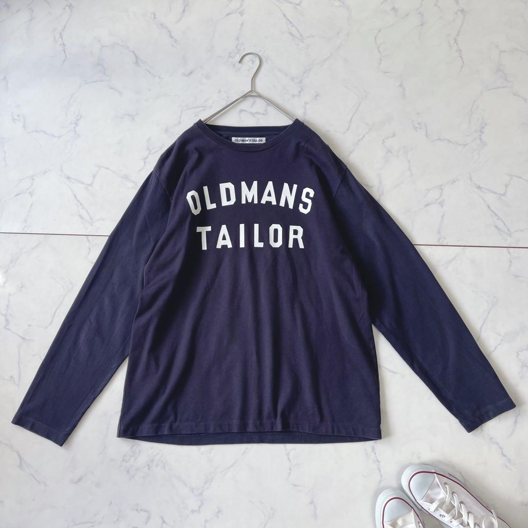 【40サイズ】オールドマンズテイラー ラバープリントクルーネックロングTシャツ