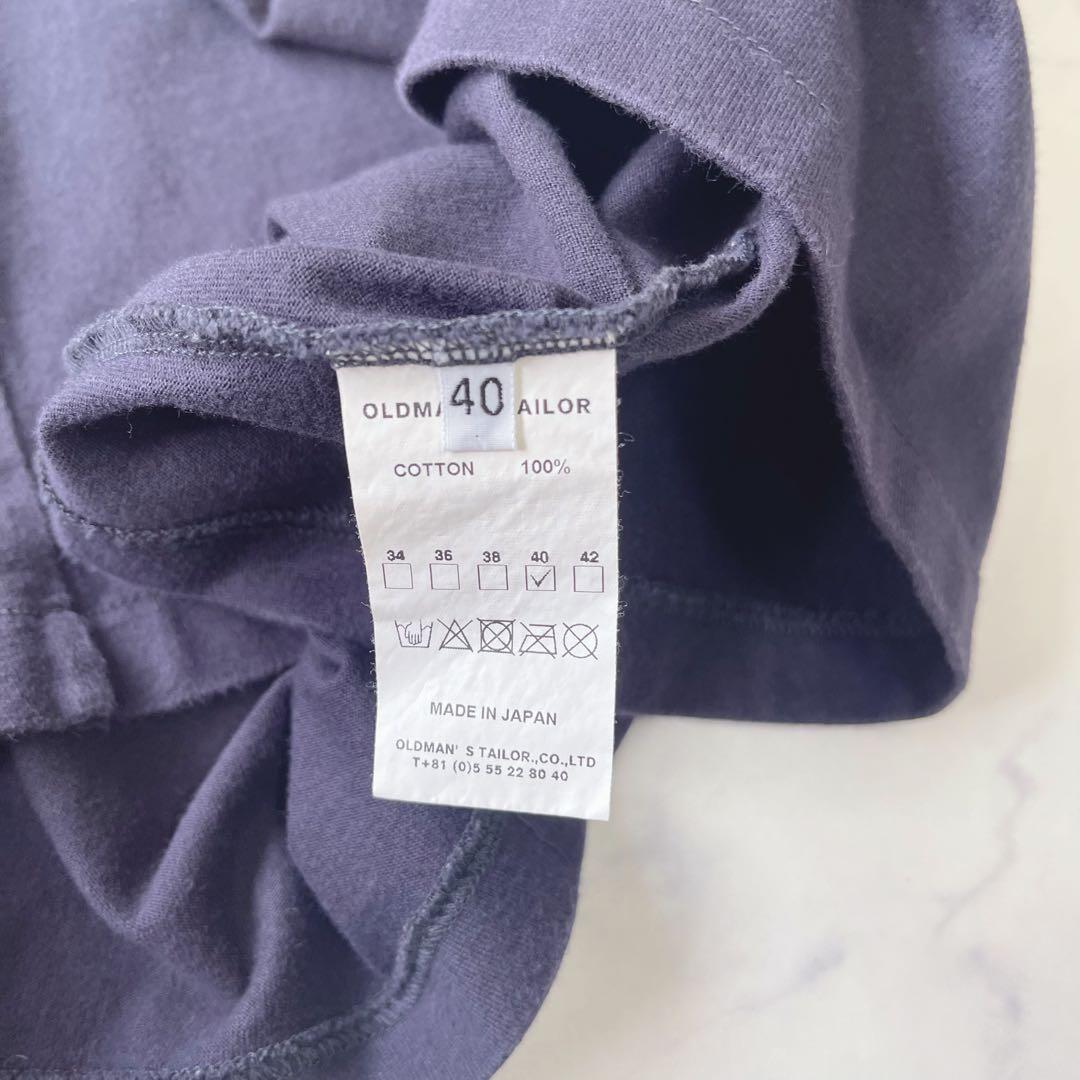 【40サイズ】オールドマンズテイラー ラバープリントクルーネックロングTシャツ