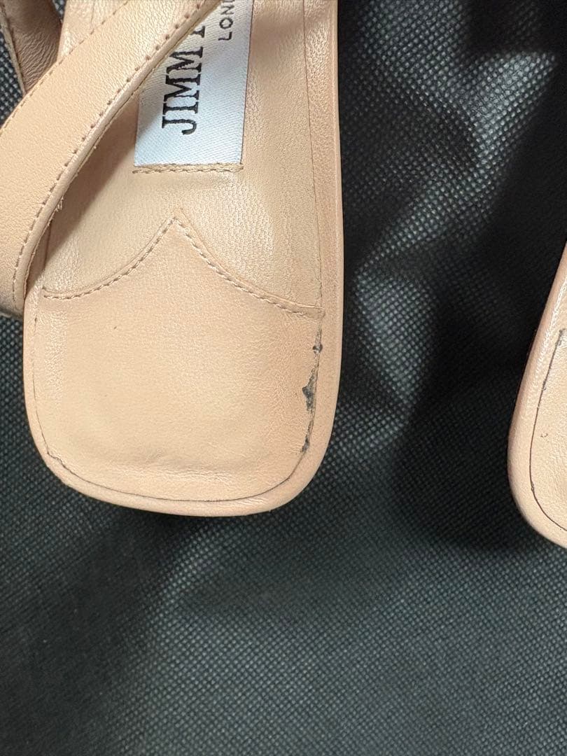 セール✨JIMMY CHOO ベージュ ポインテッドトゥ ミュール