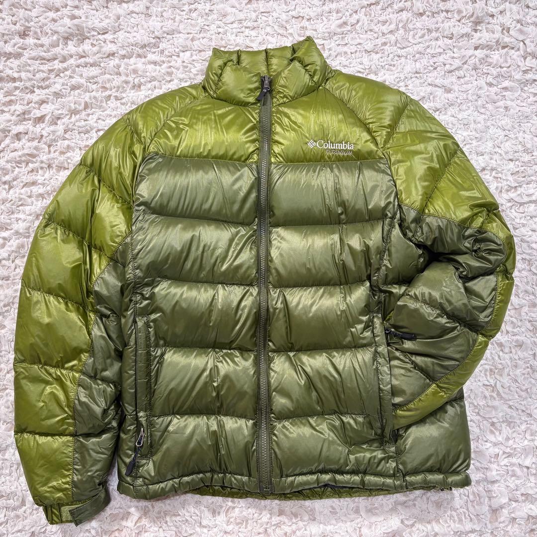 Columbia TITANIUMダウンジャケット オリーブグリーン　M