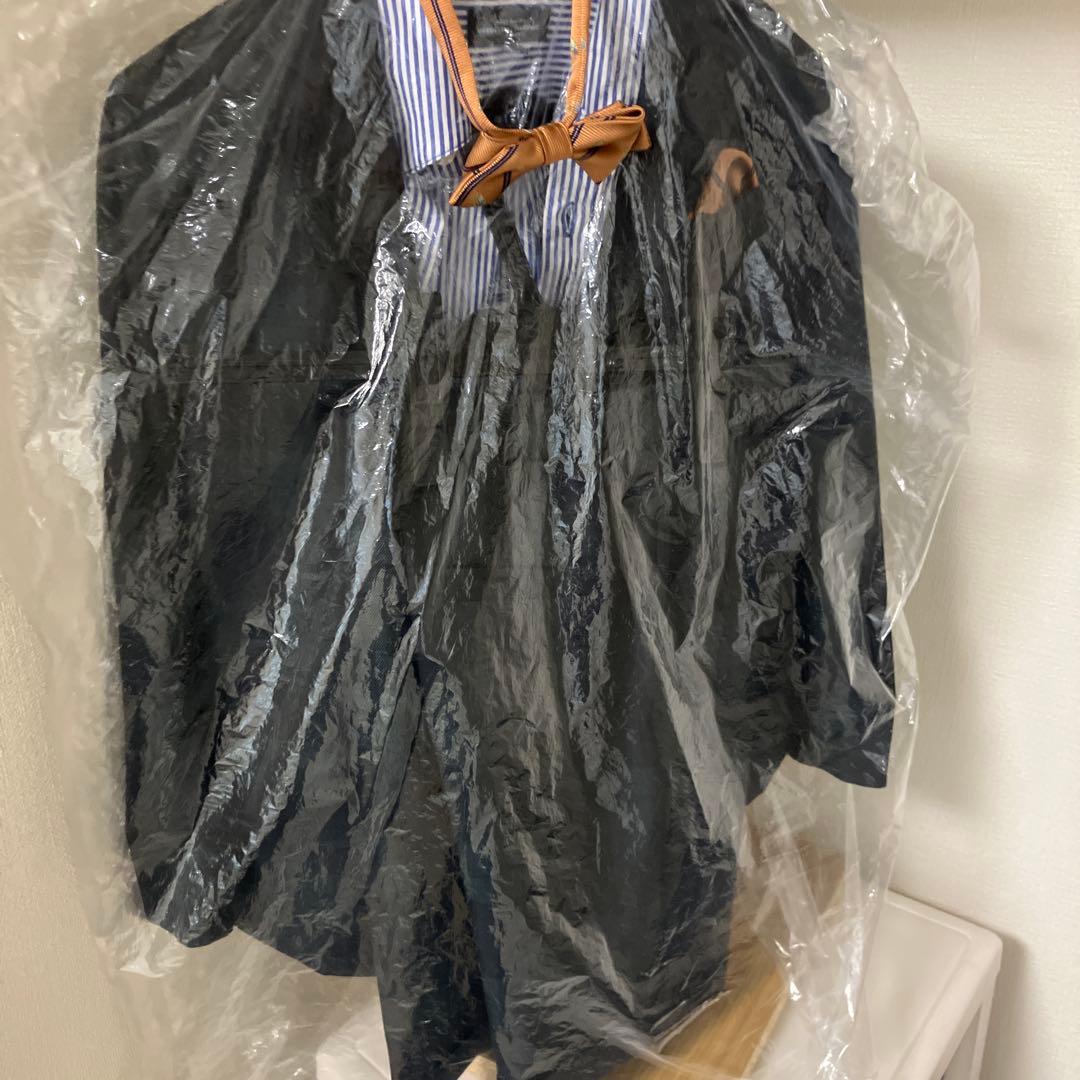 ダークグリーンチェックブレザーと半ズボン、ストライプシャツ、ネクタイセット