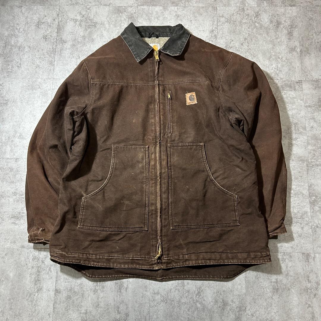 00s メキシコ製USA生地 ブラウン カーハート トラディショナルジャケット