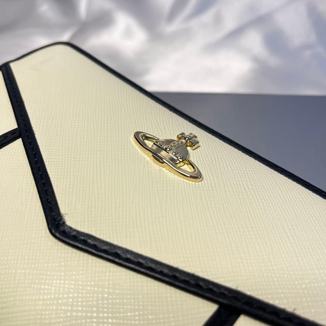 新品 Vivienne Westwood ホワイト ゴールドORB 長財布
