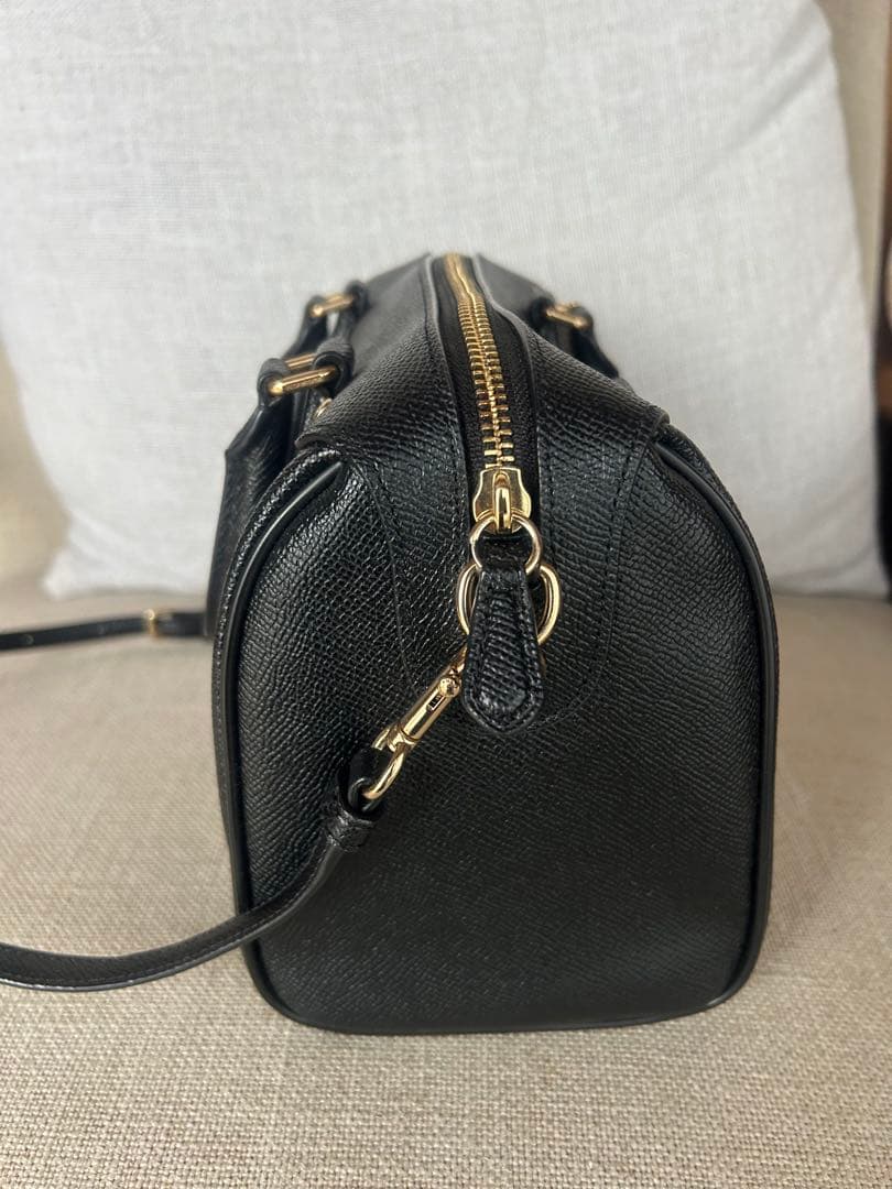 COACH ミニボストン　2way ショルダーバッグ　黒