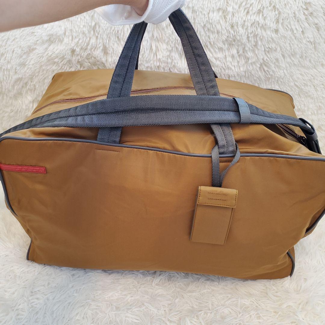 ⭐極美品⭐PRADA SPORTS 大容量 ボストンバッグ 2way ブラウン