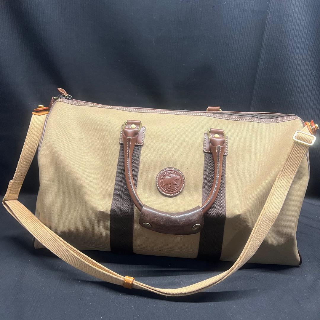 〇Ka左1049 美品 ハンティングワールド サファリトゥデイ ボストンバッグ