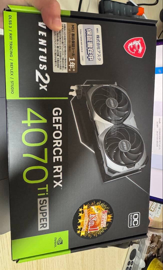 グラフィックボード・グラボ・ビデオカード MSI GeForce RTX 4070 Ti Super Ventus 2X