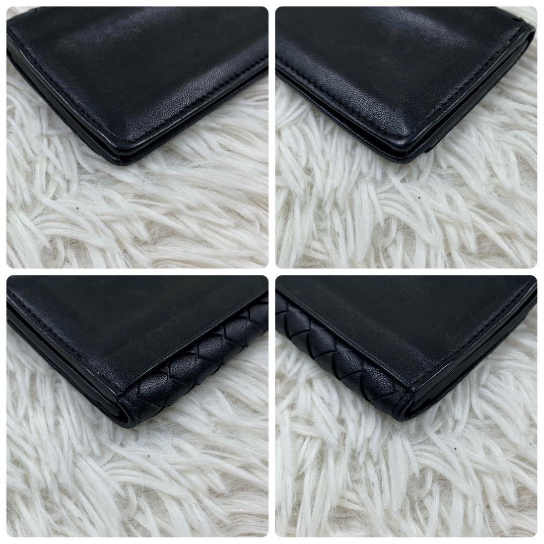 【✨極美品✨】 ボッテガヴェネタ イントレチャート 名刺入れ ブラック