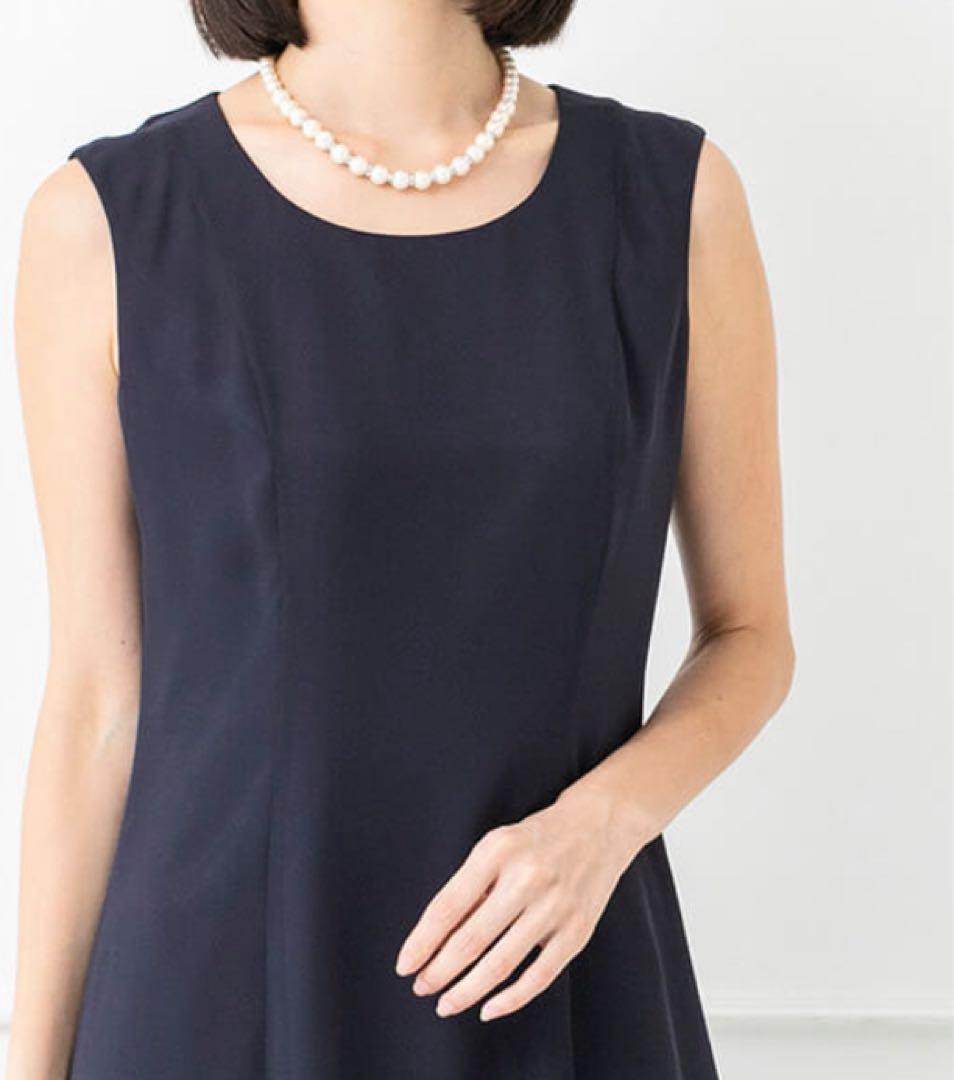 美品⭐️【3点セット】東京ソワール　ネイビードレス　結婚式　セレモニー　パーティ