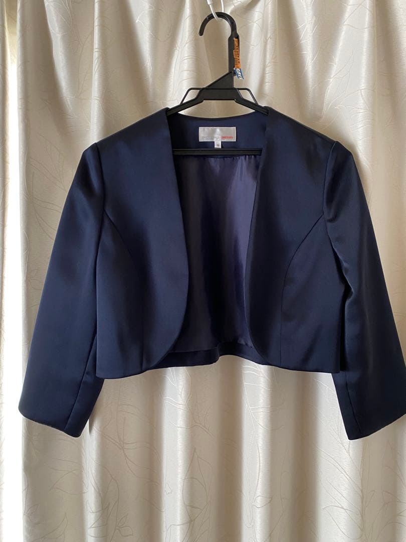 美品⭐️【3点セット】東京ソワール　ネイビードレス　結婚式　セレモニー　パーティ