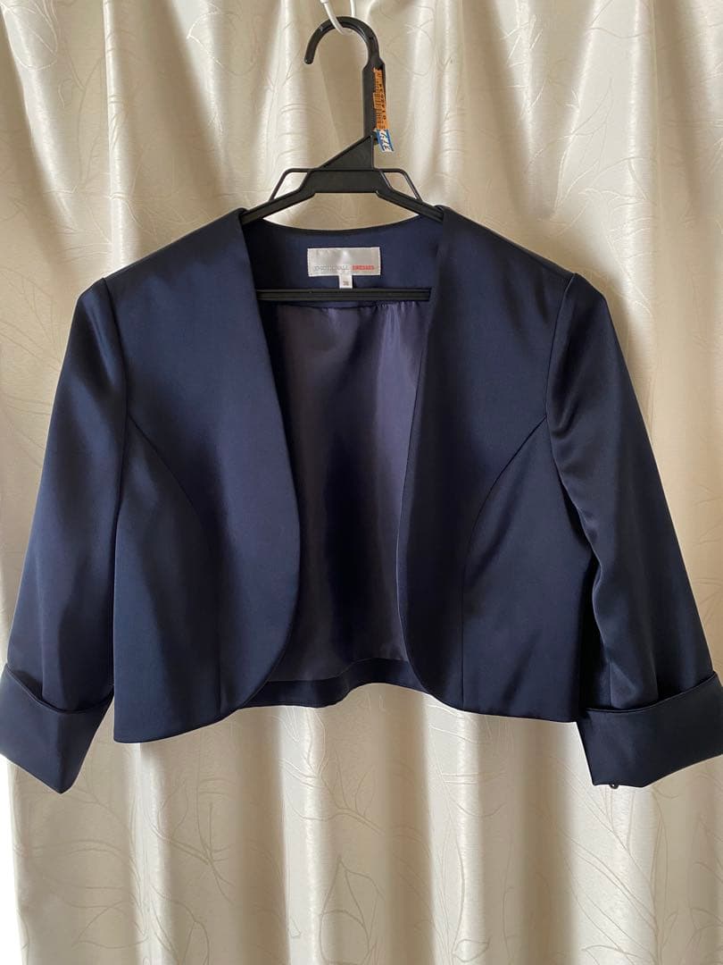 美品⭐️【3点セット】東京ソワール　ネイビードレス　結婚式　セレモニー　パーティ