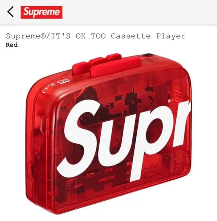 アクセサリー supreme IT'S OK TOO Cassette Player