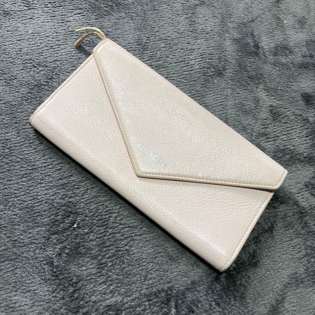 バレンシアガ　ピンク　桃色　長財布　レディース