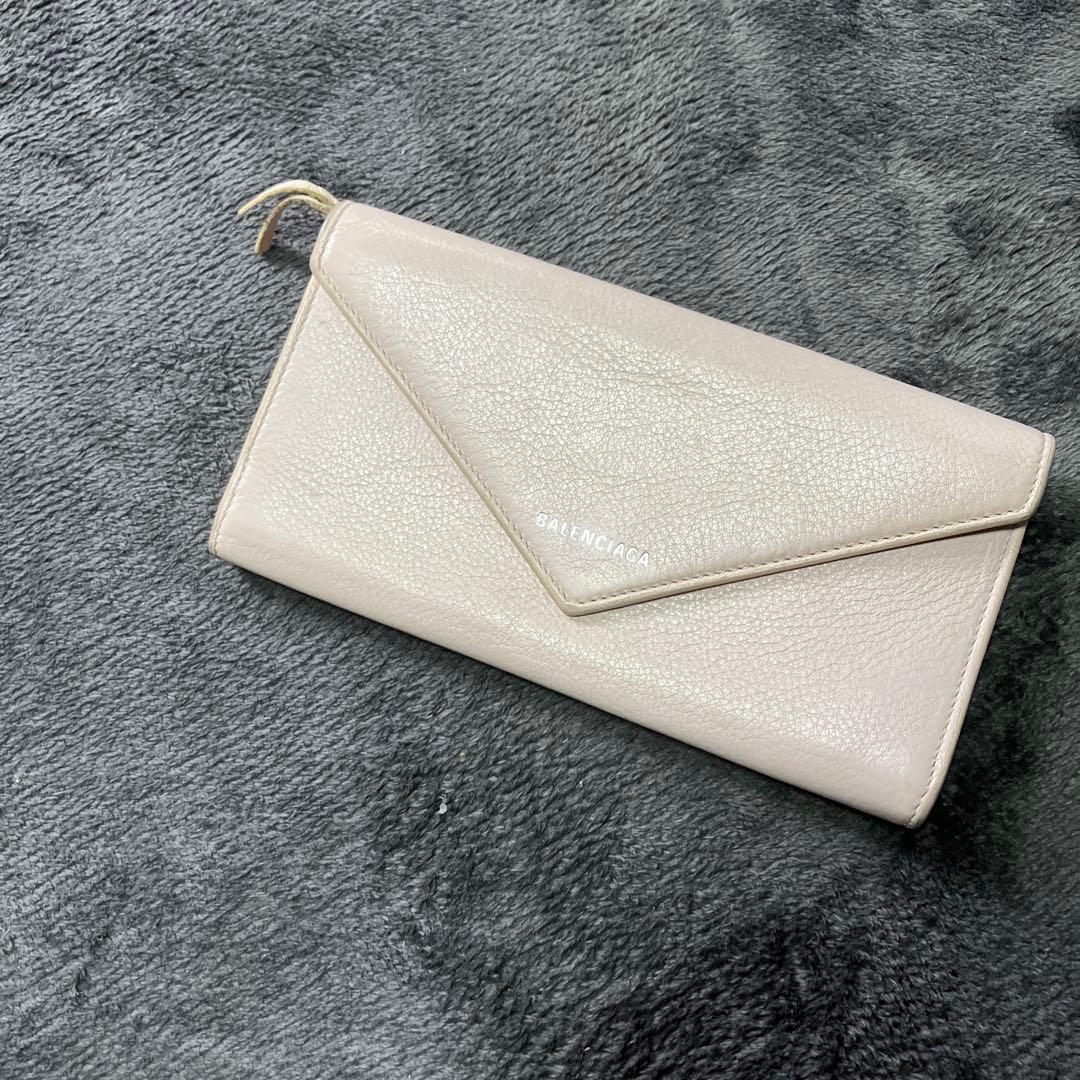 バレンシアガ　ピンク　桃色　長財布　レディース