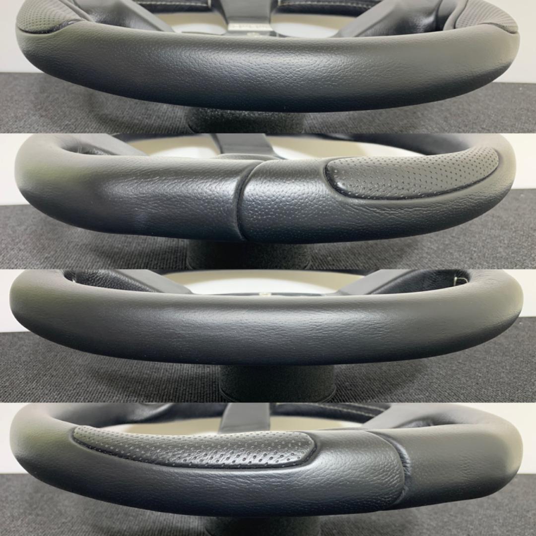 モモ コマンド2R レザー ステアリング 350mm ホーンボタン付き 美品