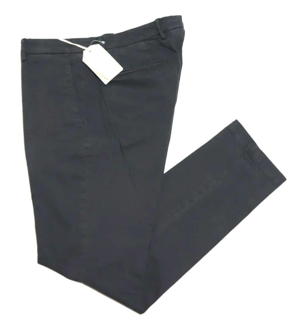 新品タグ付【ブリリア 1949】秋冬コットンストレッチ ノープリーツパンツ 46