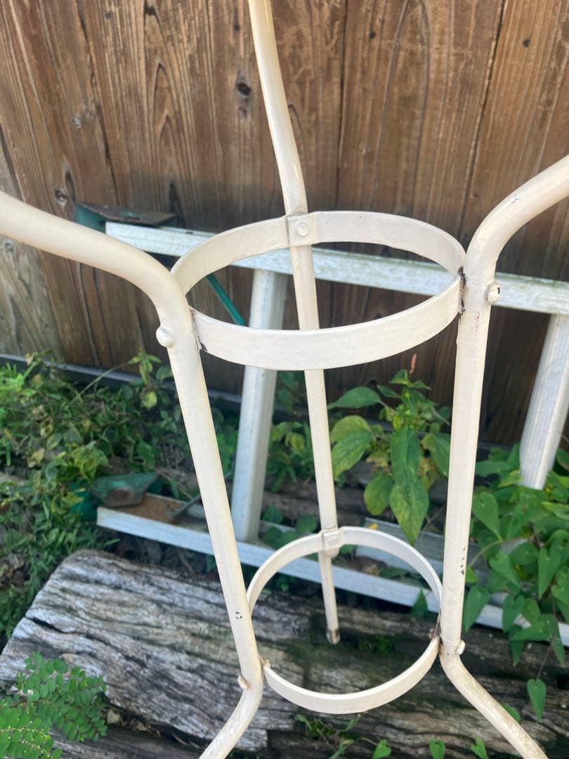 ホーロー洗面器スタンド　昭和レトロ