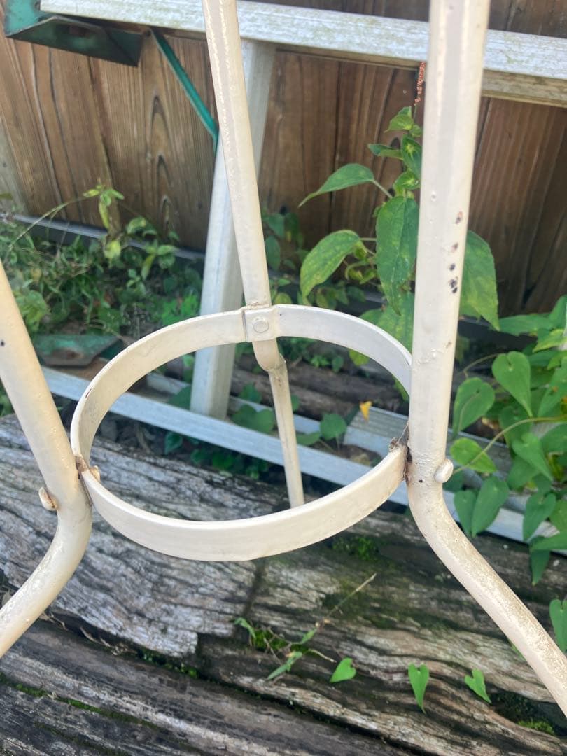 ホーロー洗面器スタンド　昭和レトロ