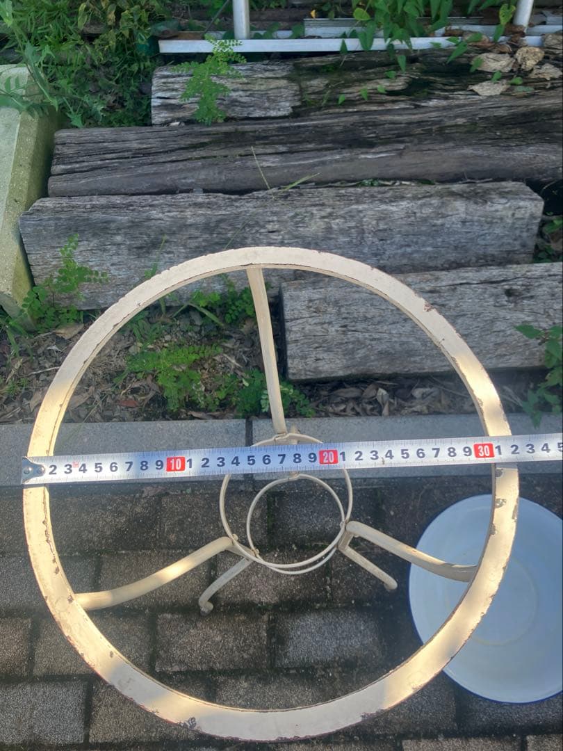 ホーロー洗面器スタンド　昭和レトロ