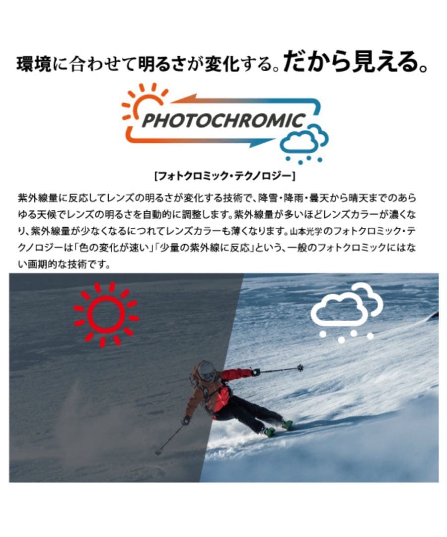 スワンズ SWANSスキー スノーボードゴーグル 眼鏡対応 調光レンズ ラカン