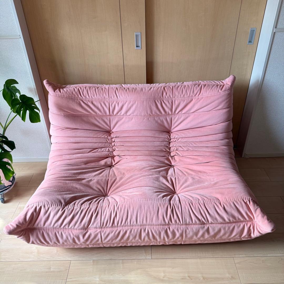 早い者勝ち! 美品 正規リーンロゼ トーゴ 2人掛け Lランク ウルトラスエード