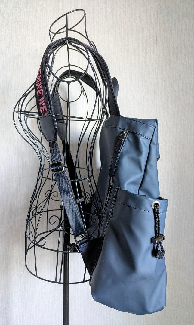 vivienne westwood MAN ロゴベルト メンズリュック NAVY