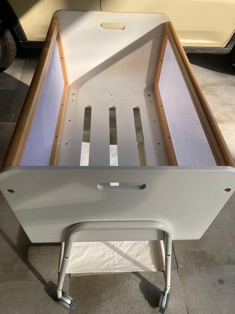 値下げ！リリワゴンⅡ 大和屋 ベビーベット ゆりかご 新生児 取説付 おしゃれ