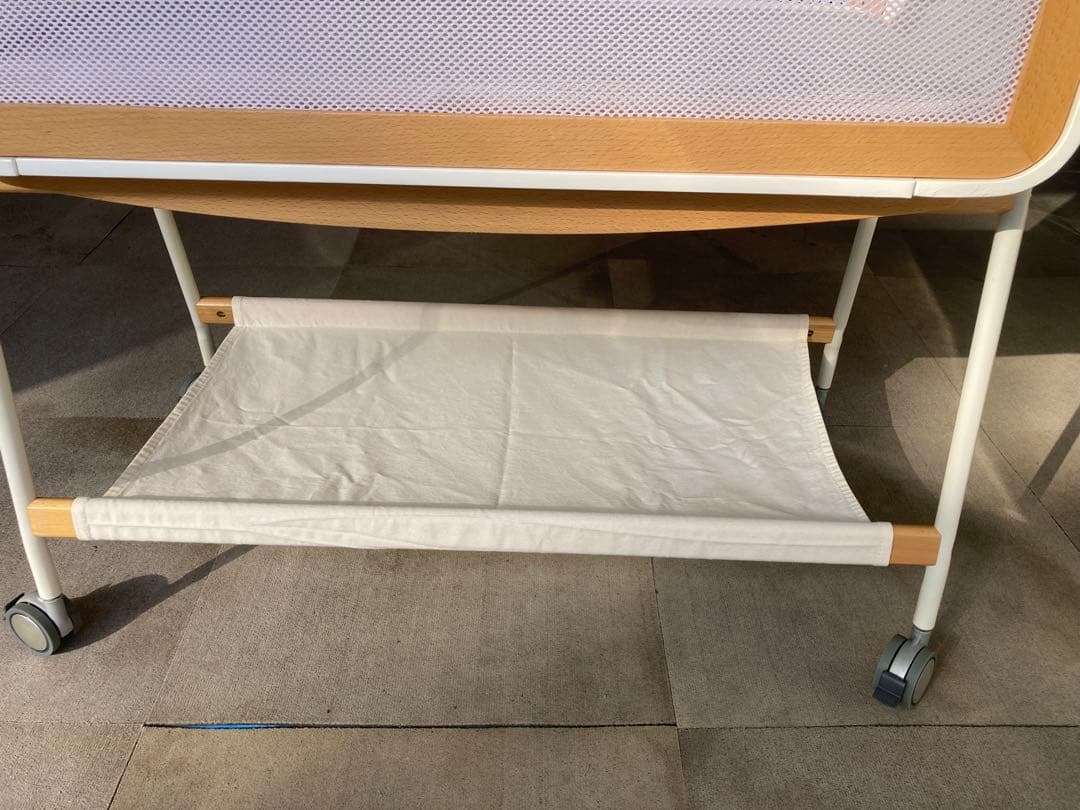 値下げ！リリワゴンⅡ 大和屋 ベビーベット ゆりかご 新生児 取説付 おしゃれ