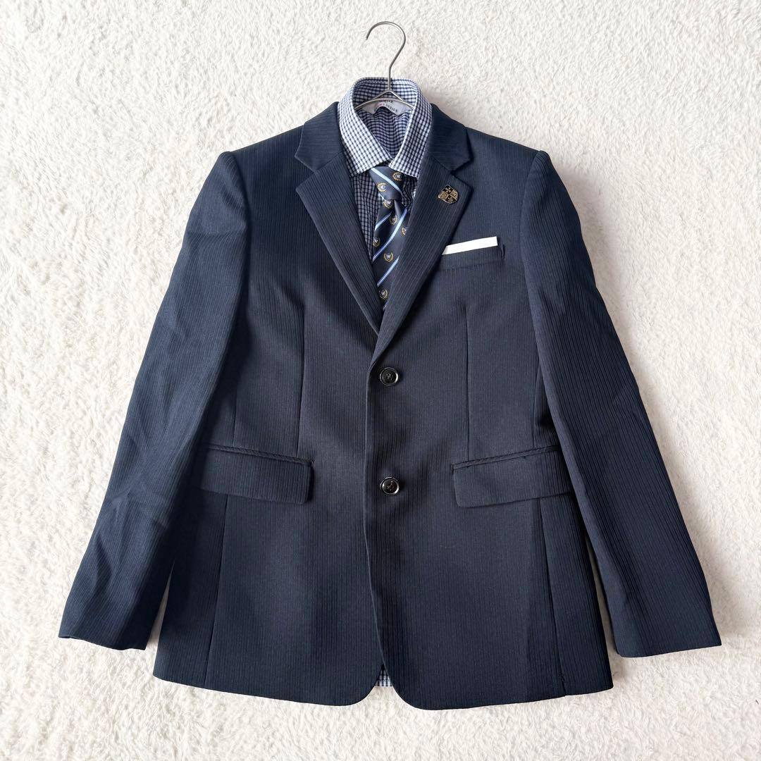 ワルツバイビームス スーツ 卒服 セットアップ 160cm ネイビー 未使用級