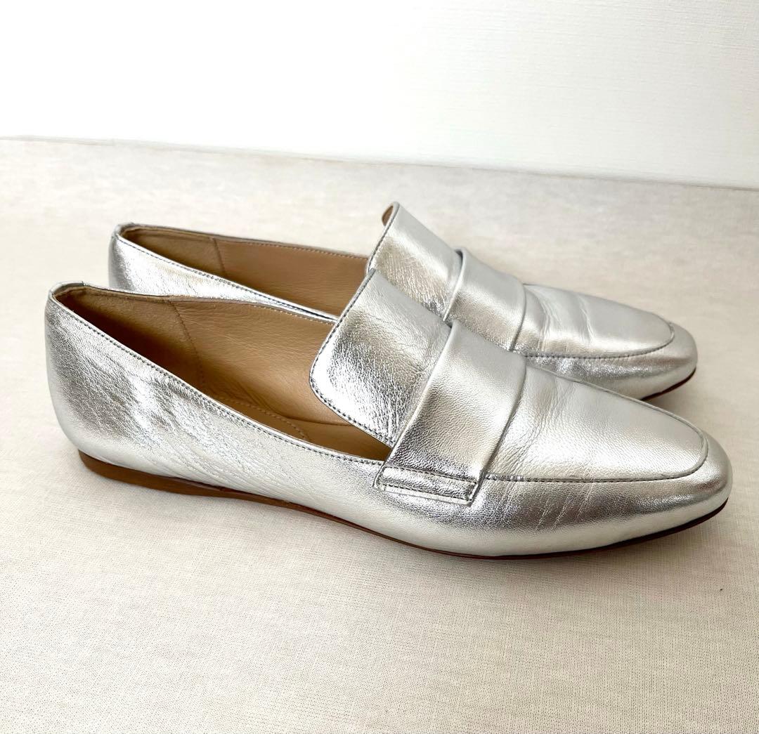 ファビオルスコー二 レザーフラットシューズ ローファー 36