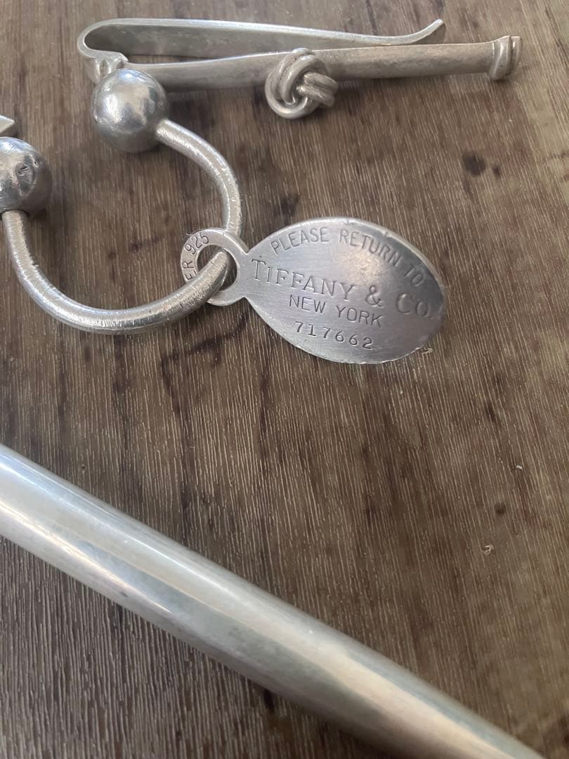 ティファニー　小物セット　ビンテージ　アンティーク　ネクタイピン　キーホルダー