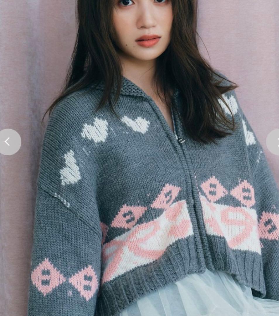 FURFUR リボンカウチンニットカーディガン